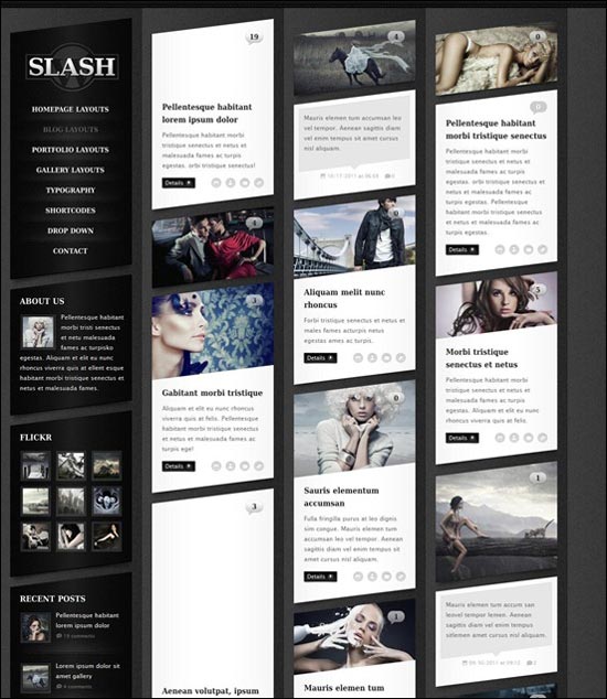 giao diện web, peel away, tab content, thiet ke web, tự học css3, WordPress Themes