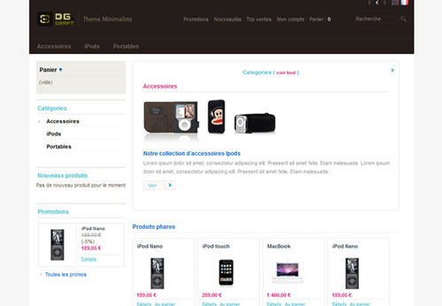 prestashop, prestashop them, website template, template, free prestashop