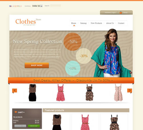 prestashop, prestashop them, website template, template, free prestashop