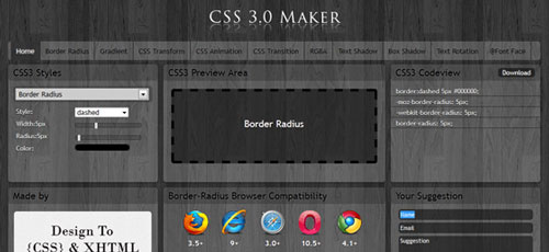 css maker, thiet ke web, thu thuat css, tự học css, css tips