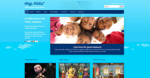 kid theme, kid wordpress template, website template, WordPress Themes, Kids website