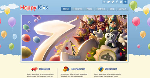 kid theme, kid wordpress template, website template, WordPress Themes, Kids website