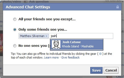 an nick, facebook chat, hidden nick, thu thuat facebook, facebook