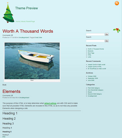 Christmas, Free web template, Giáng sinh, noel, web template, WordPress Themes