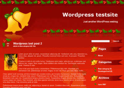 Christmas, Free web template, Giáng sinh, noel, web template, WordPress Themes