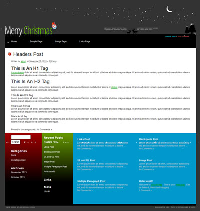 Christmas, Free web template, Giáng sinh, noel, web template, WordPress Themes