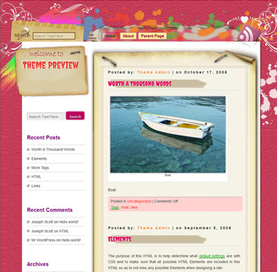 Christmas, Free web template, Giáng sinh, noel, web template, WordPress Themes