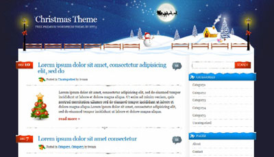 Christmas, Free web template, Giáng sinh, noel, web template, WordPress Themes