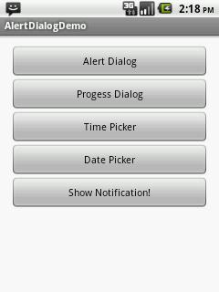 dialog, notification, picker, android, lap trinh android