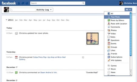 facebook timeline, facebook, lam chu giao dien, facebook tips, thu thuat facebook