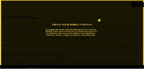 css3, modal popup, pop up, css tips, code css