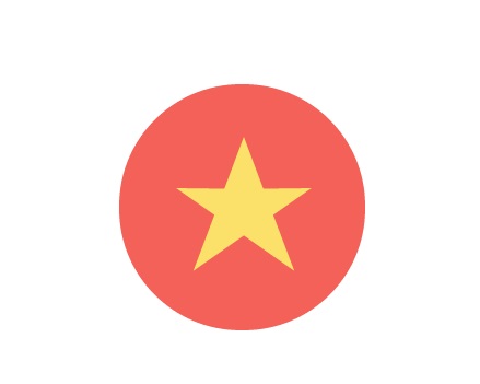 Icons CSS3 cờ đỏ sao vàng:
Sử dụng Icons CSS3 cờ đỏ sao vàng, bạn hoàn toàn có thể thể hiện tinh thần yêu nước của mình trong thiết kế website. Tùy chỉnh hoàn toàn theo ý muốn của bạn, Icons này sẽ giúp giới thiệu nét đẹp văn hóa độc đáo của Việt Nam tới những người truy cập website một cách đầy tinh thần.