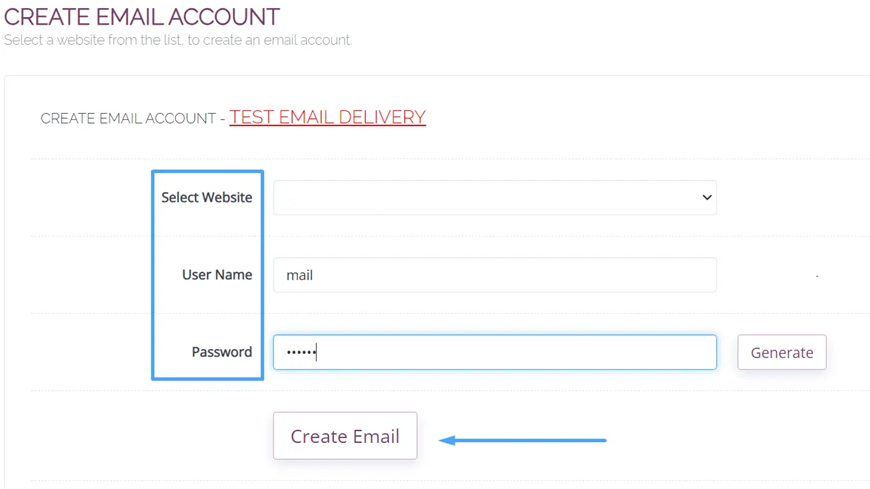 tạo email trên cyberpanel, cyberpanel