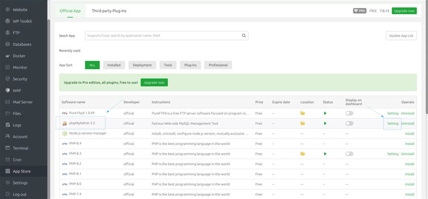 Hướng dẫn thiết lập khóa bảo mật truy cập phpMyAdmin trên aaPanel
TIn tức công nghệ, php mysql, database