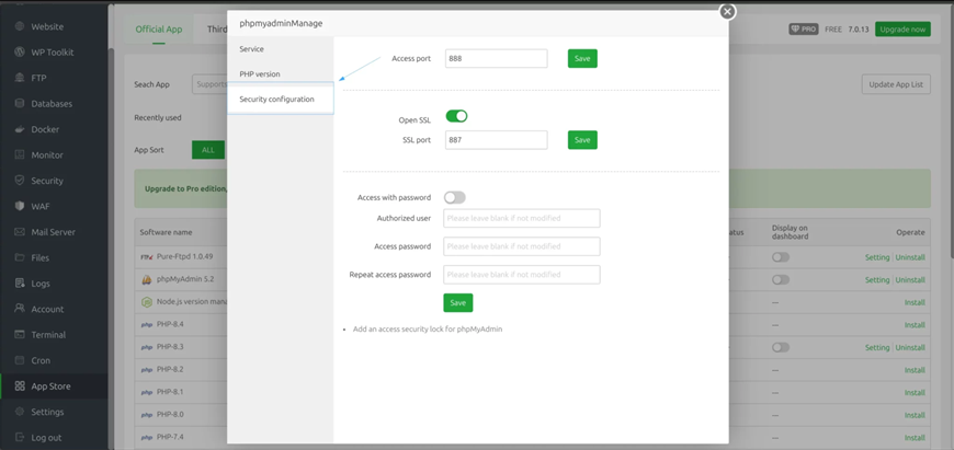 Hướng dẫn thiết lập khóa bảo mật truy cập phpMyAdmin trên aaPanel
TIn tức công nghệ, php mysql, database