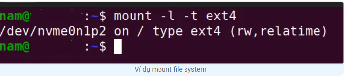 Hướng dẫn sử dụng lệnh mount trên hệ điều hành Linux linux, tin tức công nghệ, mount