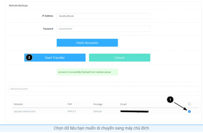 Hướng dẫn chuyển dữ liệu giữa hai máy chủ CyberPanel một cách nhanh chóng Tin tức công nghệ, cyberPanel, panel