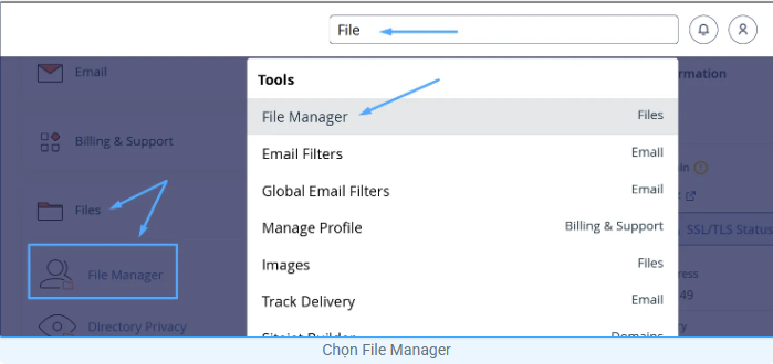 Cpanel, hosting, nén zip