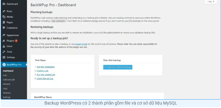 Backup WordPress là gì? WordPress, website, Backup WordPress