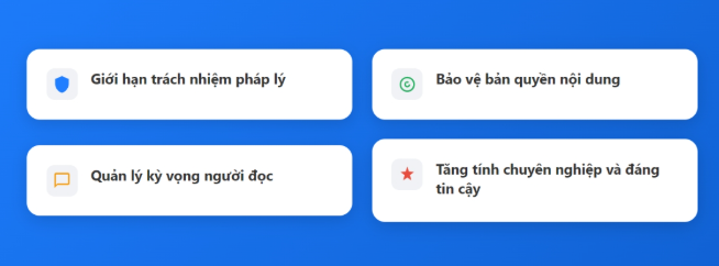 Disclaimer, website, tin tức công nghệ