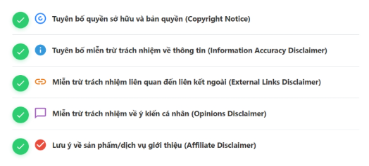 Disclaimer, website, tin tức công nghệ