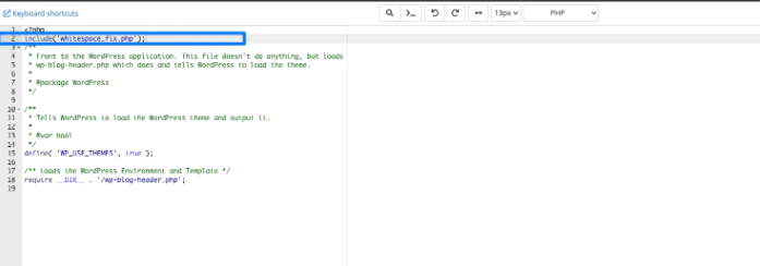 XML declaration, website, wordpress