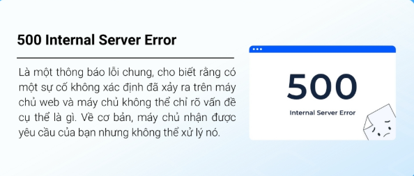 Lỗi 500 Internal Server Error: Nguyên nhân và cách khắc phục chi tiết Error, Internal Server, 500 Internal Server Error