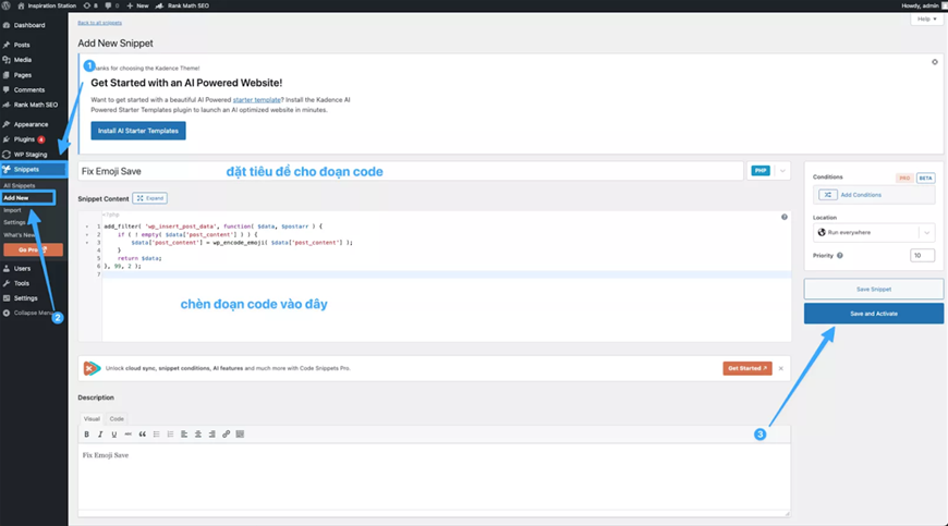 WordPress, emoji, Emoji trong WordPress