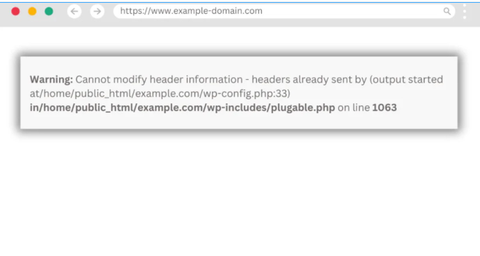 Lỗi Warning: Cannot Modify Header Information là gì? Nguyên nhân và cách khắc phục nhanh HTTP. Website, Cannot Modify Header Information