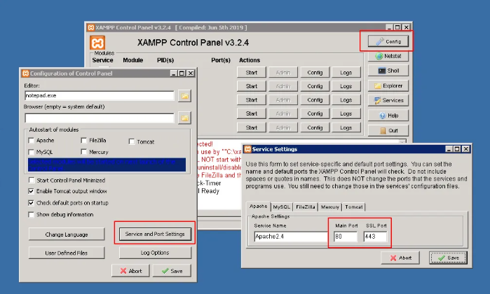 Apache, xampp, phpMyAdmin 