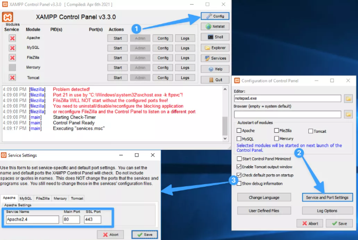 Apache, xampp, phpMyAdmin 