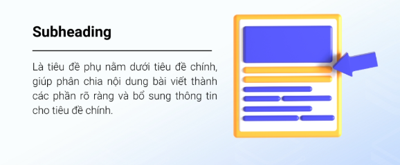 Subheading, HTML, SEO
