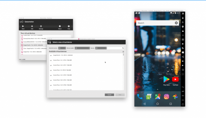 Android, Linux,  phần mềm giả lập Android trên Linux