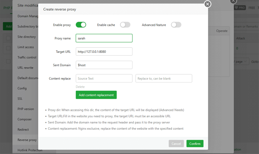 aaPanel, control panel, WordPress 