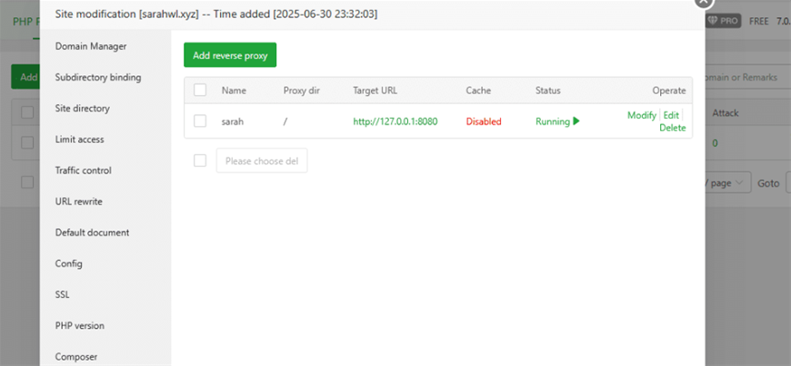 aaPanel, control panel, WordPress 