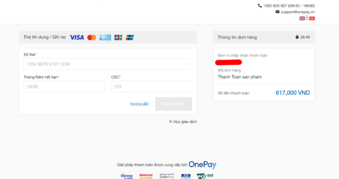 OnePay, website,  xây dựng hệ thống thanh toán cho website