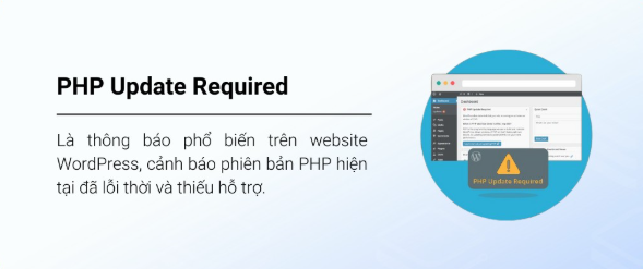 PHP Update Required, WordPress, website 