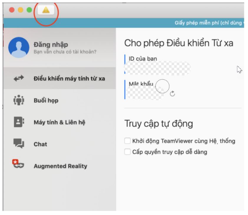 Phân quyền cho teamviewer trên MAC, teamviewer trên MAC, Phân quyền cho teamviewer 