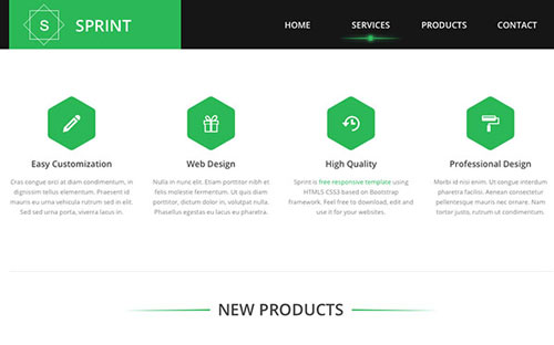 free template, html5 template, Responsive Template, Sprint, Template tips