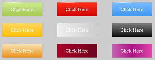 Buttons, css3, code css3, Colorful buttons, css3 tips