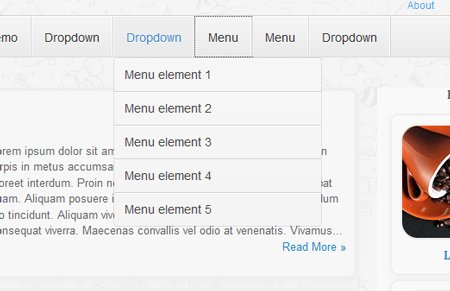 css3, dropdown menu, menu, Blogspot, thu thuat hay