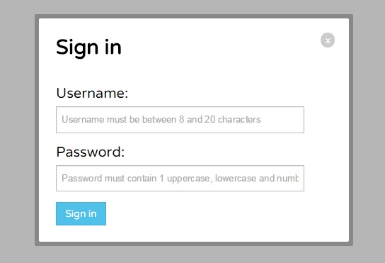 css3, html5 căn bản, jQuery, login form, pop up