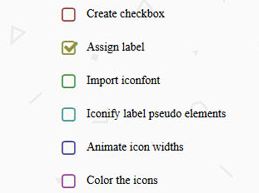 animate, checkbox, css3, form, iconfonts, Icons