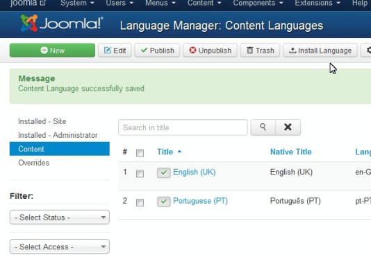 đa ngôn ngữ, joomla 3.x., joomla tips, Multilanguage, thu thuat joomla