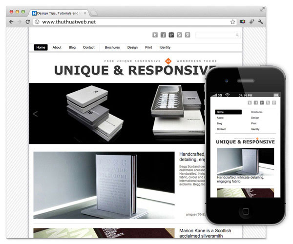 free template, giao diện web, Responsive, responsive theme, WordPress Themes