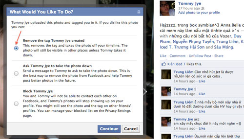 remove tag, tag facebook, thu thuat facebook, facebook hacker, facebook tips