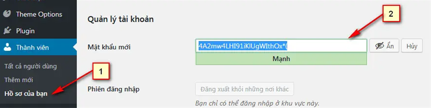 password wordpress, đổi mật khẩu admin wordpress, mật khẩu admin, đổi mật khẩu, kiến thức sharecode