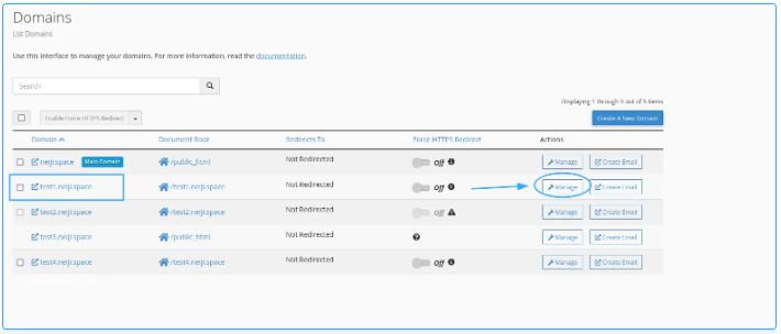 xóa subdomain, subdomain trên cPane, xóa dữ liệu subdomain