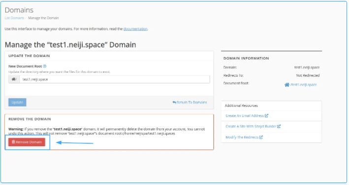 xóa subdomain, subdomain trên cPane, xóa dữ liệu subdomain