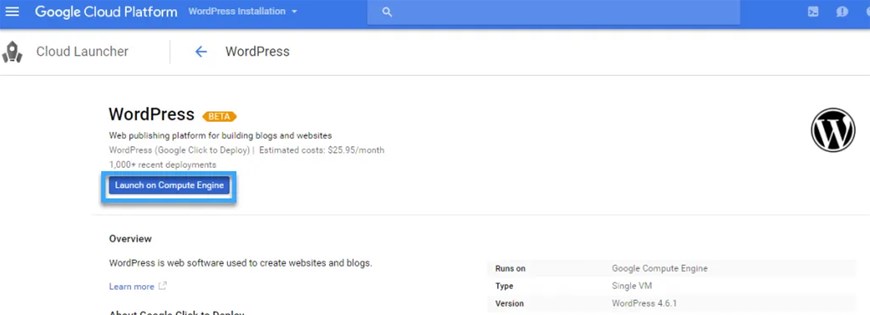 wordpress, google cloud, wordpress gg cloud